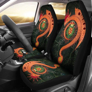 Celtic Car Seat Covers Welsh Magic Dragon - Green Edition 103709 - YourCarButBetter
