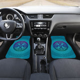 Celtic Circle Cross Car Floor Mats Set Purple and Blue 210301 - YourCarButBetter