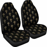 Celtic Cross Black And Gold Car Seat Covers 160905 - YourCarButBetter