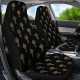 Celtic Cross Black And Gold Car Seat Covers 160905 - YourCarButBetter