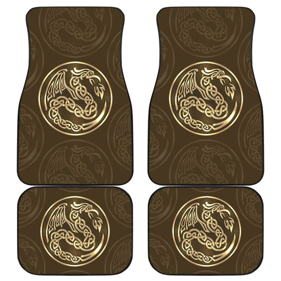 Celtic Dragon Symbol of Power and Fertility Car Floor Mats 211101 - YourCarButBetter