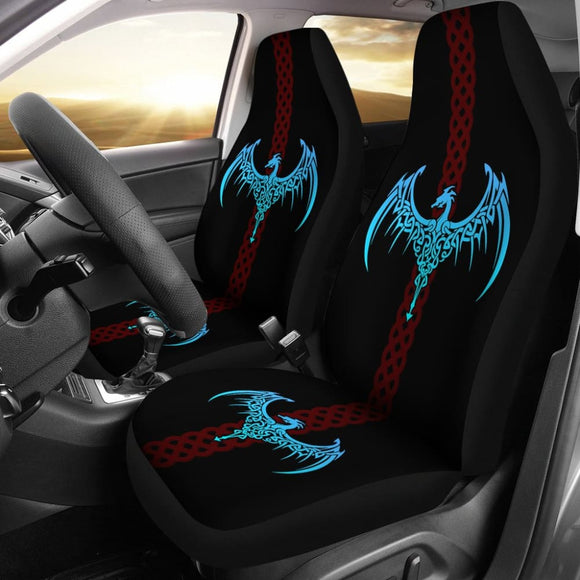 Celtic Iconic Dragon Symbol Car Seat Covers 211101 - YourCarButBetter