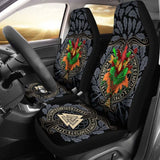 Celtic Lughnasadh Autumn Dragon Car Seat Covers - Celtic Autumn Leaf Pattern - 1 174510 - YourCarButBetter