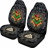 Celtic Lughnasadh Autumn Dragon Car Seat Covers - Celtic Autumn Leaf Pattern - 1 174510 - YourCarButBetter