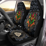 Celtic Lughnasadh Autumn Dragon Car Seat Covers - Celtic Autumn Leaf Pattern - 1 174510 - YourCarButBetter