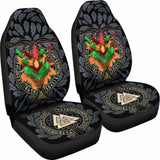 Celtic Lughnasadh Autumn Dragon Car Seat Covers - Celtic Autumn Leaf Pattern - 1 174510 - YourCarButBetter