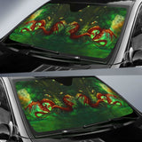 Celtic Mythology - Celtic Dragon With Green Man And Deer Auto Sun Shades 172609 - YourCarButBetter