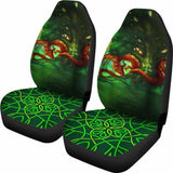 Celtic Mythology - Celtic Dragon With Green Man And Deer Car Seat Covers V2 161012 - YourCarButBetter