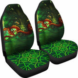 Celtic Mythology - Celtic Dragon With Green Man And Deer Car Seat Covers V2 161012 - YourCarButBetter