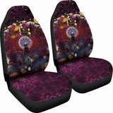 Celtic Samhain Black Cat With Pentagram Symbol Car Seat Covers - Happy Halloween - 21 102802 - YourCarButBetter