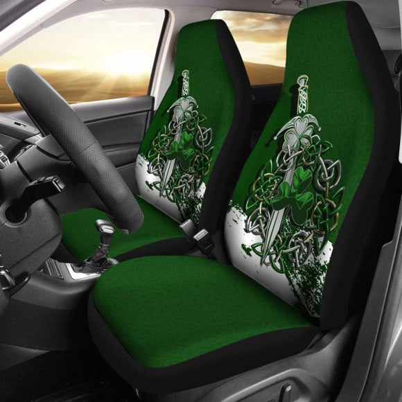 Celtic Shamrock & Sword Car Seat Covers 154230 - YourCarButBetter