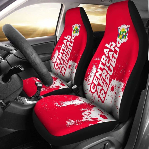 Central African Republic Car Seat Covers Smudge Style 105905 - YourCarButBetter