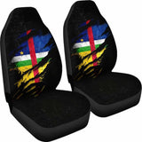 Central African Republic In Me Car Seat Covers - Special Grunge Style 232125 - YourCarButBetter