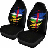 Central African Republic In Me Car Seat Covers - Special Grunge Style 232125 - YourCarButBetter