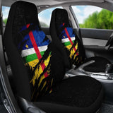 Central African Republic In Me Car Seat Covers - Special Grunge Style 232125 - YourCarButBetter