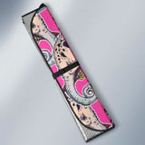 Chameleon Lizard Pattern Pink Background Car Auto Sun Shades 182102 - YourCarButBetter