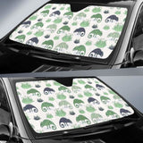 Chameleon Lizard Succulent Plant Pattern Car Auto Sun Shades 182102 - YourCarButBetter