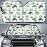 Chameleon Lizard Succulent Plant Pattern Car Auto Sun Shades 182102 - YourCarButBetter