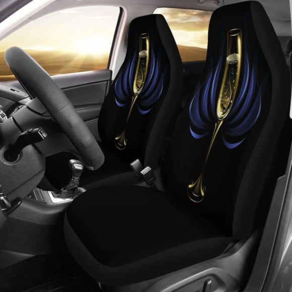 Champagne Car Seat Covers Wine Lovers 160830 - YourCarButBetter