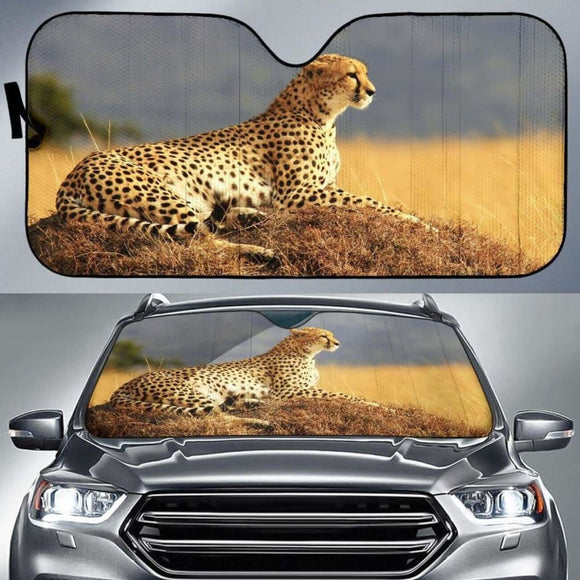 Cheetah Maasai Mara National Reserve Kenya Safari Hd 4K Car Sun Shade 172609 - YourCarButBetter