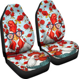 Chicken And Roses Car Seat Covers 094209 - YourCarButBetter