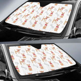 Chihuahua Bone Paw Pattern Car Auto Sun Shades 172609 - YourCarButBetter