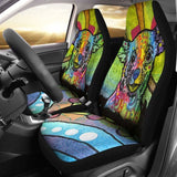 Chihuahua Design Car Seat Covers Colorful Back 091814 - YourCarButBetter