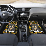 Chihuahua Dog You’re My Sunshine Sunflower Car Floor Mats 212002 - YourCarButBetter