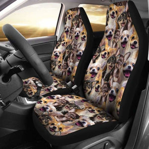 Chihuahua Full Face Car Seat Covers 091114 - YourCarButBetter