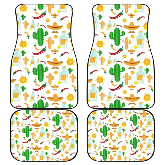 Chili Cactus Plant Mexico Pattern Car Floor Mats 212601 - YourCarButBetter