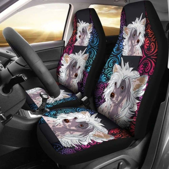 Chinese Crested Car Seat Covers 051 154230 - YourCarButBetter