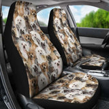 Chinese Crested Dog Full Face Car Seat Covers 154230 - YourCarButBetter