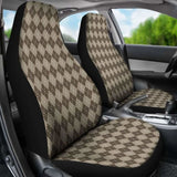 Chocolate Argyle Car Seat Covers 094201 - YourCarButBetter