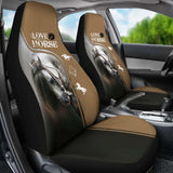 Chocolate Horse Love Car Seat Covers 170804 - YourCarButBetter