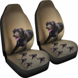 Chocolate Labrador Car Seat Cover 181703 - YourCarButBetter