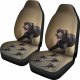 Chocolate Labrador Car Seat Cover 181703 - YourCarButBetter