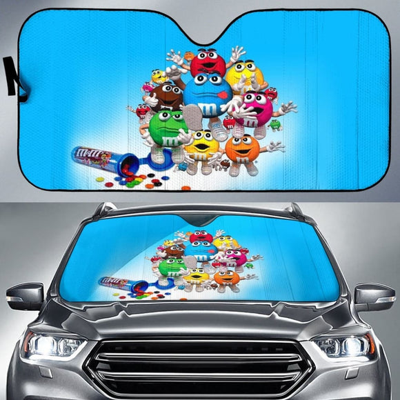 Chocolate M&M Auto Sun Shades 094201 - YourCarButBetter