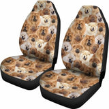 Chow Chow Full Face Car Seat Covers 160830 - YourCarButBetter