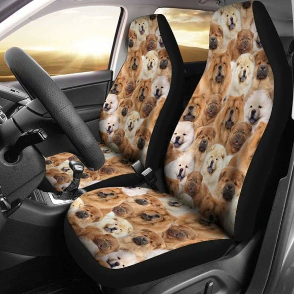 Chow Chow Full Face Car Seat Covers 160830 - YourCarButBetter