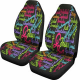 Christianity Holy Bible Books Pink Mixed Colors Car Seat Cover 142711 - YourCarButBetter