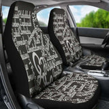 Christianity Holy Bible Books White Black Car Seat Cover 142711 - YourCarButBetter