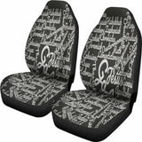 Christianity Holy Bible Books White Black Car Seat Cover 142711 - YourCarButBetter