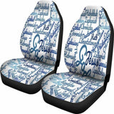 Christianity Holy Bible Books White Blue Car Seat Cover 142711 - YourCarButBetter