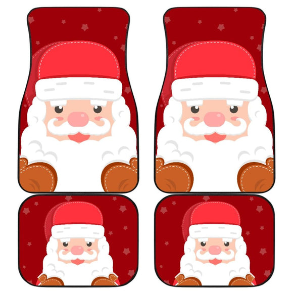 Christmas Car Floor Mats Cute Santa Claus 211603 - YourCarButBetter