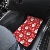 Christmas Car Floor Mats Santa Claus Ho Ho Ho Red Theme 211603 - YourCarButBetter