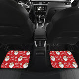 Christmas Car Floor Mats Santa Claus Ho Ho Ho Red Theme 211603 - YourCarButBetter