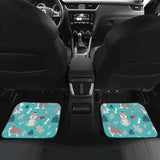 Christmas Cute Siberian Husky Puppie Pattern Front And Back Car Mats 160830 - YourCarButBetter