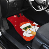 Christmas Decorative Car Floor Mats Santa Claus Be Quiet Sign Design 211603 - YourCarButBetter