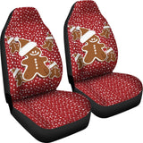 Christmas Gingerbread Cookie Pattern Car Seat Covers 211201 - YourCarButBetter