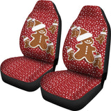 Christmas Gingerbread Cookie Pattern Car Seat Covers 211201 - YourCarButBetter